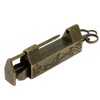 Quluxe Antique Chinese Lock and Key, Flower Bird Carved Retro