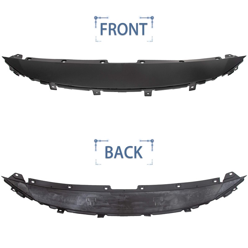 ECOTRIC Front Upper Cover Grille Black Compatible with 2018 2019