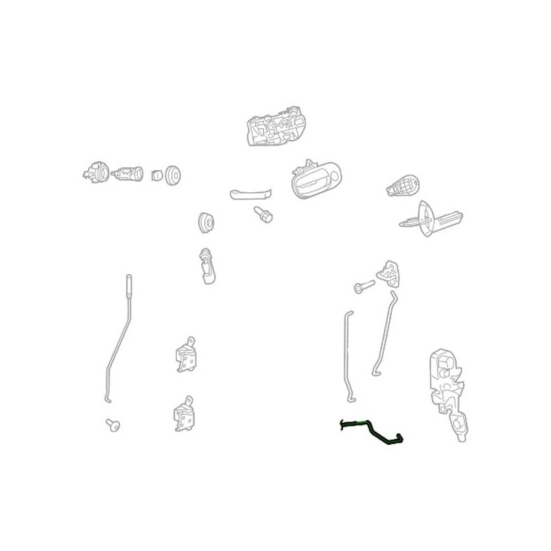 Mopar 68185764AD Inside Handle to Latch Cable Dodge Challenger