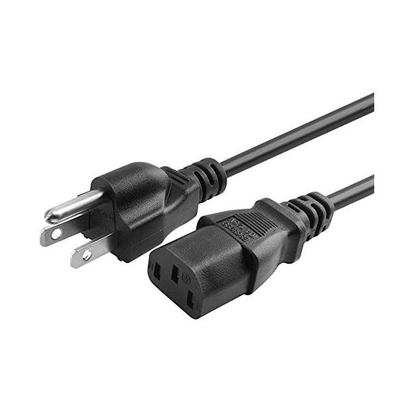 Kircuit 6ft 3 Prong Power Cord AC Charger Cable Compatible