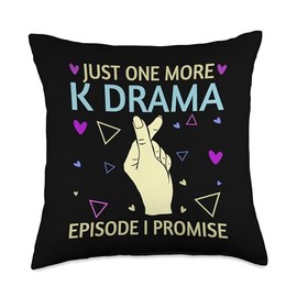 Just One More Episode I Promise Korean Drama K-Pop K-Drama Throw Pillow