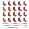 PATIKIL Plastic Corner Braces 27x27x16.5mm, 20 Pack L-Shape Bracket Right