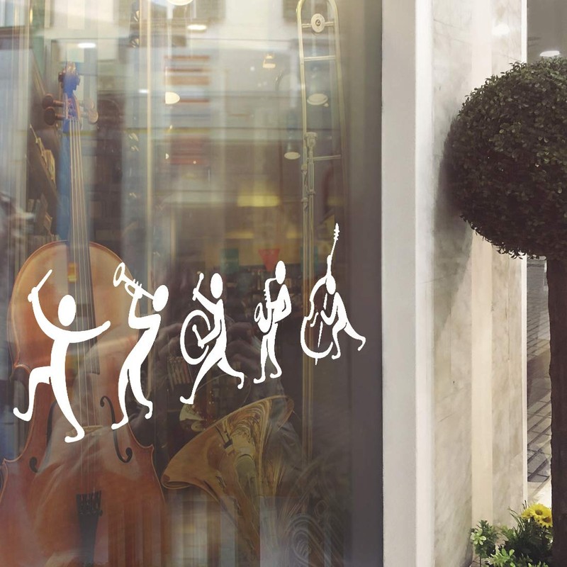 Music Band Wall Sticker Room Decor Living Room Mural Home