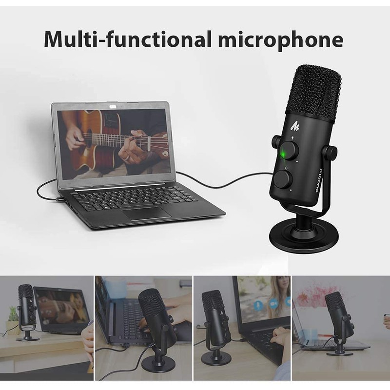 MAONO AU-903 Desktop Podcasting Microphone USB-C Kit