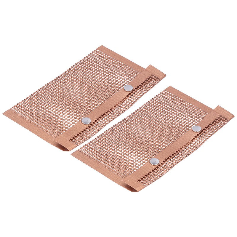 2PCS BBQ Grill Mesh Bag High Temperature Resistant Barbecue Bag