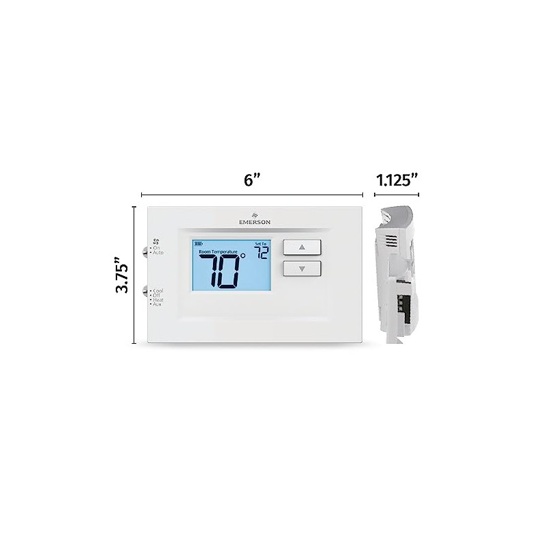 Emerson 70 Series, Non-Programmable, Single Stage (1H/1C) Thermostat