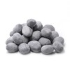 Stanbroil 24pcs Light Weight Ceramic Fiber Pebble Stones for Fire