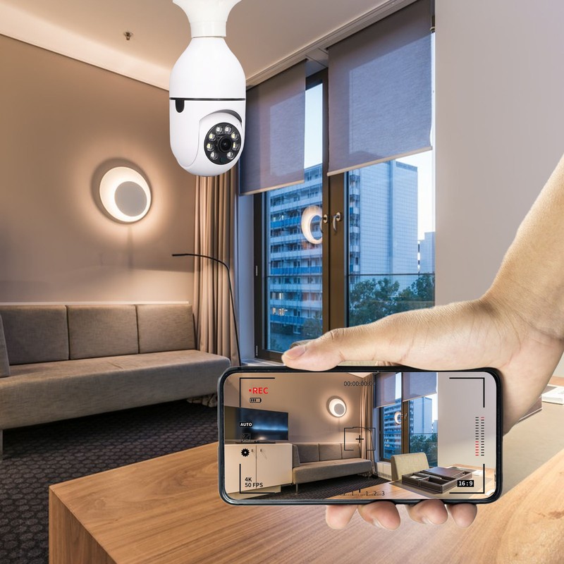 Surveillance Camera 3MP Wireless WIFI Remote Control Outdoor E27 Bulb