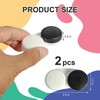 KyltoSynth Contact Lens Case, Black and White Contacts Case，2 Pcs,