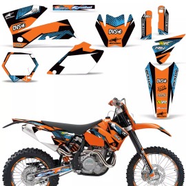 WD Dirt Bike Graphics Decals For KTM SX,EXC,MXC,SMR 125/200/300/52