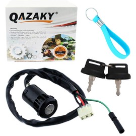QAZAKY Ignition Key Switch Compatible with ATV TRX200 TRX200D 1991-1997 TRX250 1997-2001 TRX250EX 2001-2008 TRX250TE TRX250TM 2002-2017 TRX250X TRX400EX FourTrax Recon Sportrax 200 250 400 TRX
