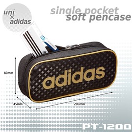 Mitsubishi Pencil Adidas Pen Case Single Chuck AI07 Black Gold Enamel×Fabric PT1200AI07B25