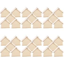 Angoily 30pcs Wooden Piggy Bank, Unfinished Savings Bank House Money Box for Boys Girls Adults to Saving Money, Tip Jar Cash and Change Container