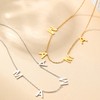 foyjoey White Gold Mama Necklace Mother's Day Letter Necklace for
