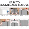 JIANJIAO Magnetic Screen Door, Heavy Duty, Self Sealing, Mesh Curtain,
