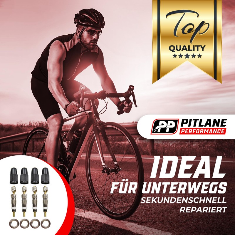 Set of 4 Presta bicycle valves, French SV valve (18