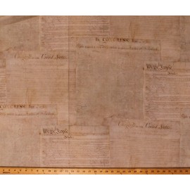 Robert Kaufman Cotton Patriotic Declaration of Independence American Fabric Print BTY D469.18