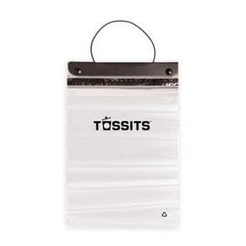 Tossits Disposable Car Trash Bag Hanging (White, 3 Pack, Set of 7) - Leak-Proof, Smell-Proof Automobile Trash Container, Eco-Friendly, Thick, Large 12x15 Car Trash Bin with Sturdy Header Board