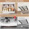 2Pc Pull out Cabinet Organizer,Width (16"-21") and Depth(13"-17"),Expandable With 3