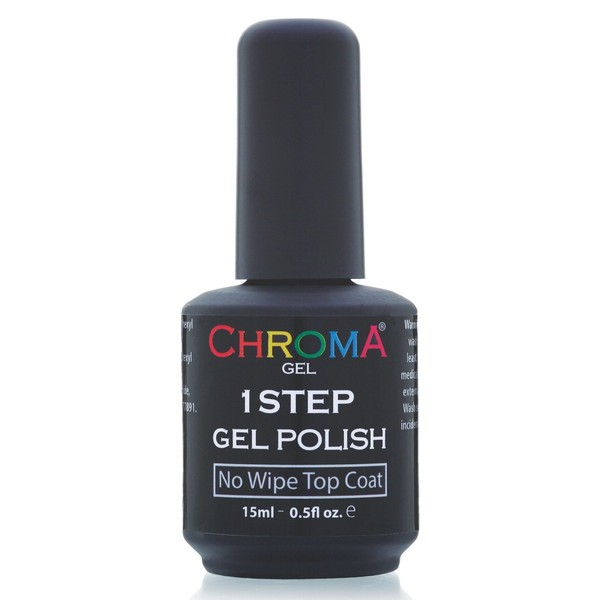 Chroma Gel 1 Step UV & LED Gel Nail Polish NO WIPE TOP COAT 25