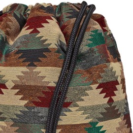 By Bers Leon Large Premium Gym Bag with Inner Pockets Backpack Bag Women Men Teenager Gym Bag Draw String 45 x 34 cm for Sports Travel Everyday Shopping, Tb_boho_black_012