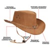 URBAN 5884 Cowboy Hat Genuine Leather Suede Western Hat Made
