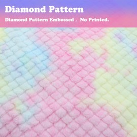 Stoinsto - Manta gruesa de cola de sirena para días fríos, suave y cálido saco de dormir de invierno con relleno de felpa y cola de pescado brillante iridiscente, manta cómoda de franela cómoda y