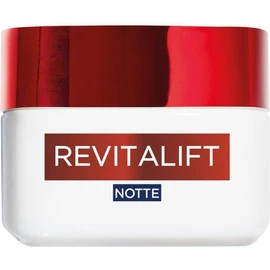 L'Oréal Paris Crema Viso Notte Revitalift, Per Tutti i Tipi di Pelle, Azione Rassodante, Pelle Rimpolpata e Idratata, Arricchita con Elasti-Peptidi e Pro-Retinolo, 50 ml