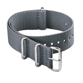 Archer Watch Straps - Classic Military Style Nylon Watch Strap (Gray, 20mm)