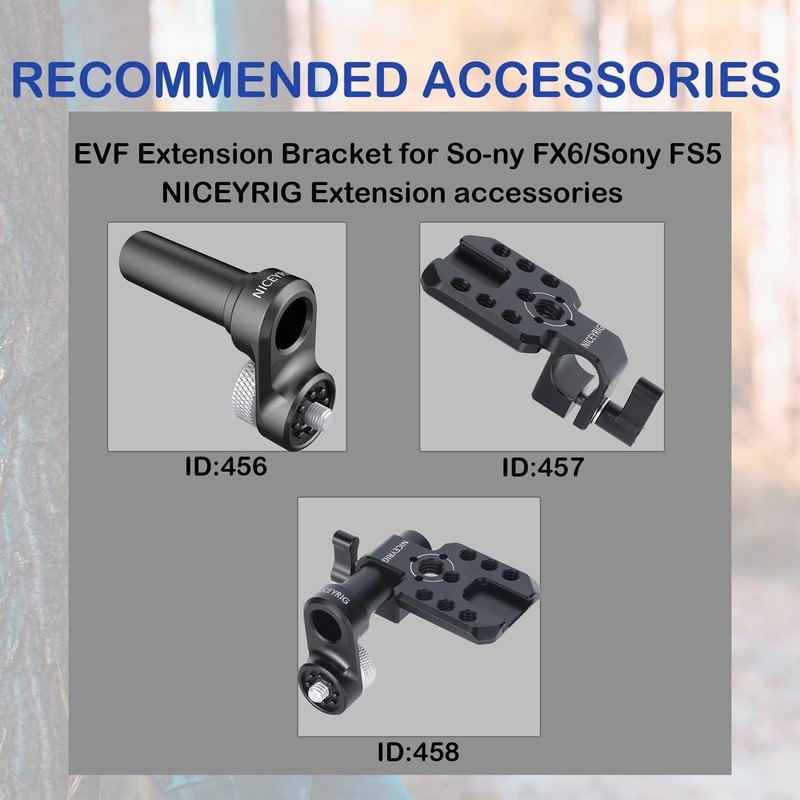 NICEYRIG 15mm Single Bar Clamp with Cold Shoe Mounting Plate