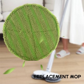 Boerunid Cushion for Wireless Electric Mop Sweeper Wireless Washer Pad with 8 Micro Fibre Mats and 8 Seals for Indoor Use