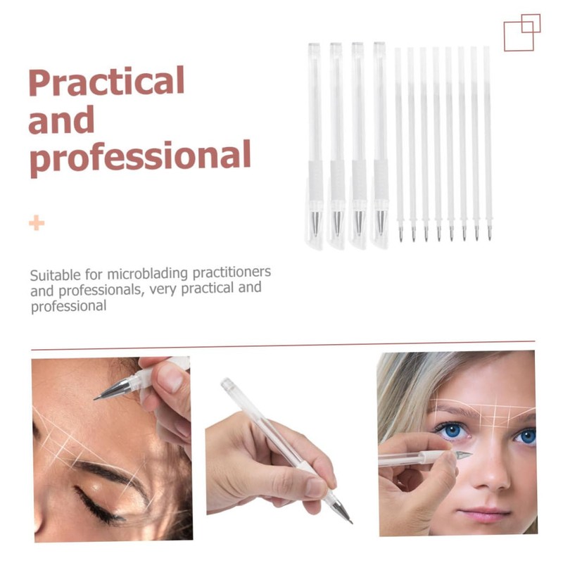 Baluue Sets Eyebrow Drawing Pen for Tattooing Salon Lip Mapping