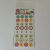 Daiso Art Tack Seal Sticker Sheet - Melon Soda Float