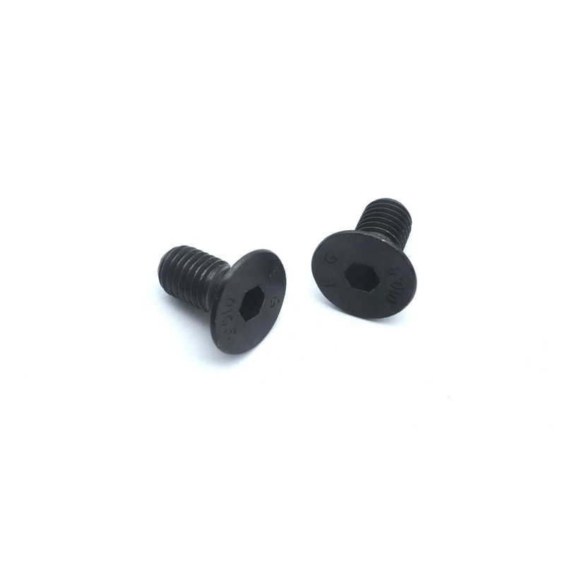 binifiMux 10pcs M10 x 20mm Black Flat Hex Socekt Cap