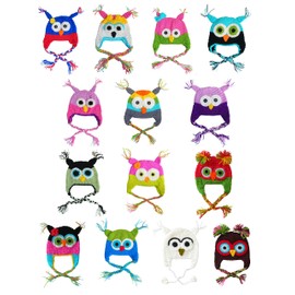 Bomio Baby and Kids / Owl Family / 14 Design Warm Winter Hat One size 12–36 "month" - Multicoloured - One size