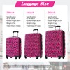 Merax 3 Piece Luggage Sets, Hardside Expandable Luggages Spinner Leopard