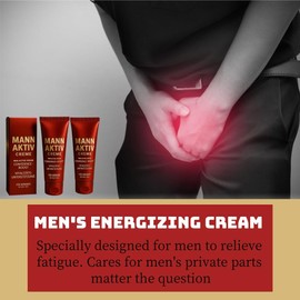 Mann Active Cream, 2 Pieces Men's Active Cream, Vitality Support Cream, Men's Vitality Cream, Men's Care Cream, Light Care Cream, Creams for Men, Men's Energy Creams