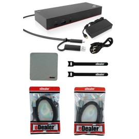 Lenovo ThinkPad Hybrid USB-C with USB-A Docking Station (40AF0135US) + Starter Kit Bundle