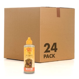 Burt's Bees for Pets Naturally Derived Ear Cleaner with Peppermint and Witch Hazel - Effective & Gentle Dog Ear Cleaning Solution for All Dogs And Puppies - Made in USA, 4 Oz - 24 Pack