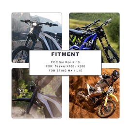 NACORE 48T Sur Ron Rear Sprocket Motorcycle Chain Wheel Sprocket For Sur Ron X/S, X160/X260, STING Electric Dirt Bike BLACK