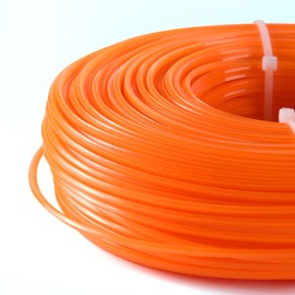 CHRORINE Strimmer Line Wire Cord 2.4mm x 86m Square, Heavy Duty Brush Cutter Trimmer Line Wire