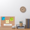 jojofuny 31x23cm Cork Board with Stand, Double Sided Cork Notice