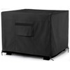 Fire Pit Cover Square, 32×32 lnch Heavy Duty Waterproof 600D