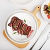Cabaubl White Dessert Plates Ceramic,Set of 6 Small Dinner Plates,6