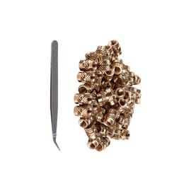 TIOMIOSEA 60 pcs 3D Printing Brass Nuts, M4 x 8.1 x 6.3 mm Knurled Brass Female Heat Embedding Nuts for 3D Printing Printed Injection Molding Automotive Plastic Shells