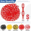 Glarks 21pcs 5M x 6mm Plastic Chain Barrier with S
