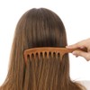 Peine de madera de dientes anchos Cepillo Ancho de Madera