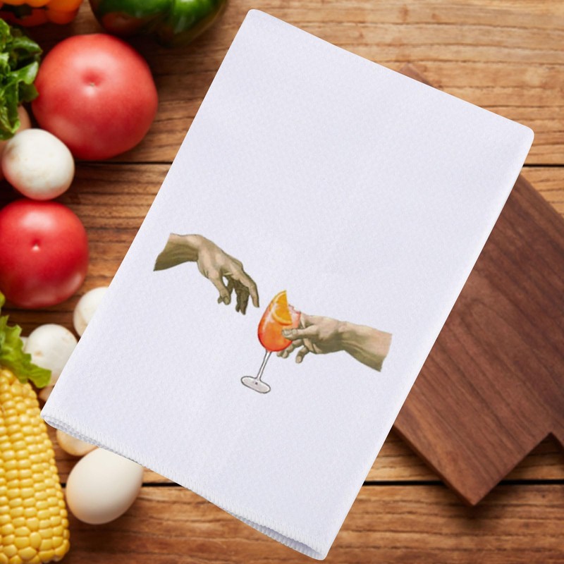 MYSOMY Aperol Spritz Kitchen Towel Aperol Spritz Themed Gift Aperol