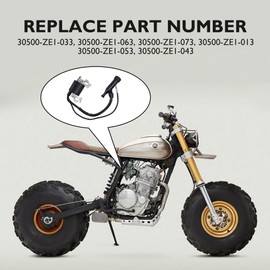 GX160 196cc 212cc Ignition Coil Pack Spark Plug Kit Compatible with Honda GX120 GX140 GX200 Predator 5.5hp 6.5hp 69730 69727 Coleman Ct200u Baja MB200 Motovox Hummerhead Generator Mini Bike Go Kart