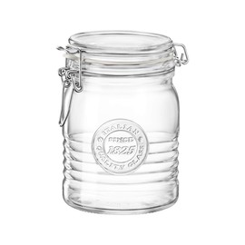 Bormioli Rocco Officina 1825 Glass Storage Jar with Airtight Clip Lid - 750ml